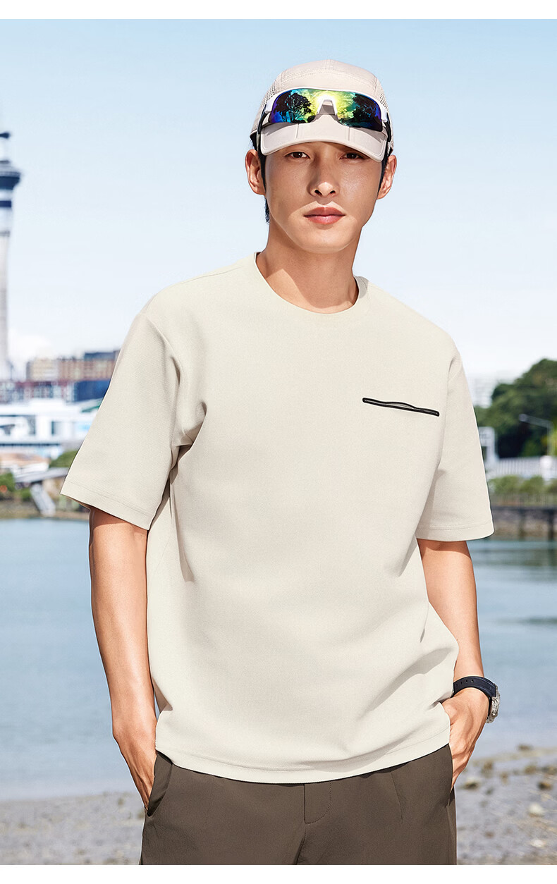 Kolumb Outdoor T-Shirt Moisture-Wicking Sun Protection Quick-Dry Loose Fit Running Fitness Short Sleeve Danxia Red M 19