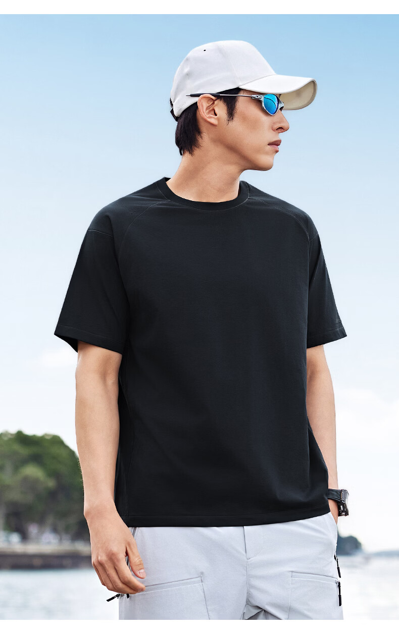 Kolumb Short Sleeve T-Shirt Summer Moisture-Wicking Quick-Dry Cloud-Feel Sorona Sun Protection Outdoor Half Sleeve Stardust Blue L(175) 20