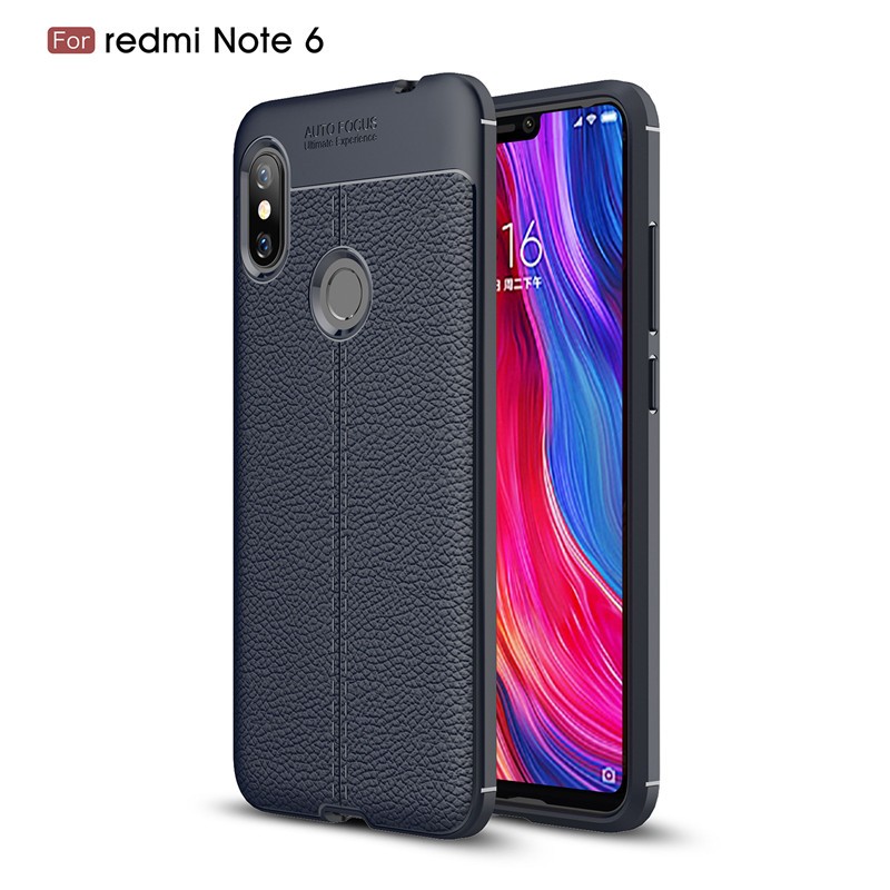 

Fecoprior Темно-синий, Задняя обложка для Xiaomi Redmi Note 6 Note6 Case