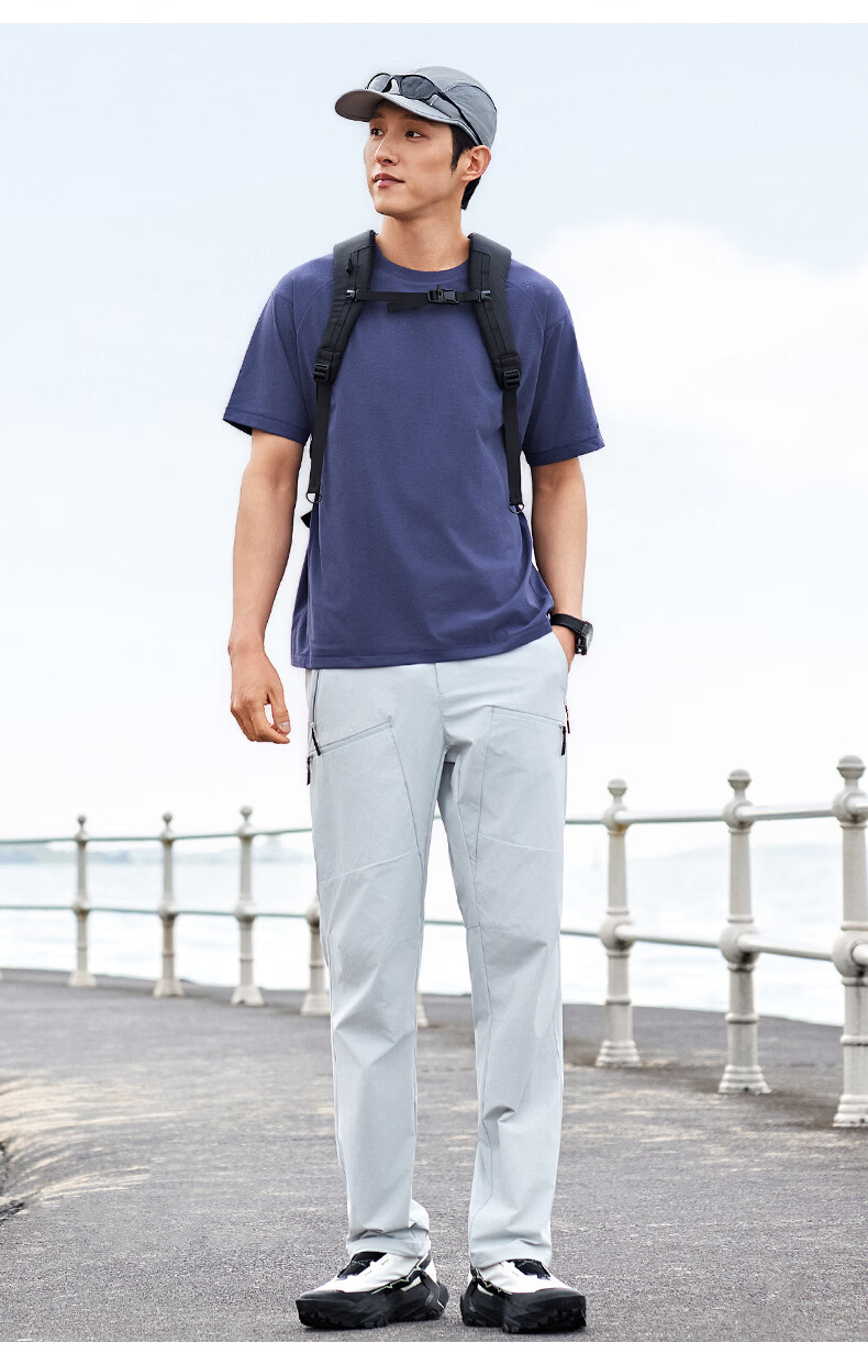 Kolumb Short Sleeve T-Shirt Summer Moisture-Wicking Quick-Dry Cloud-Feel Sorona Sun Protection Outdoor Half Sleeve Stardust Blue L(175) 16