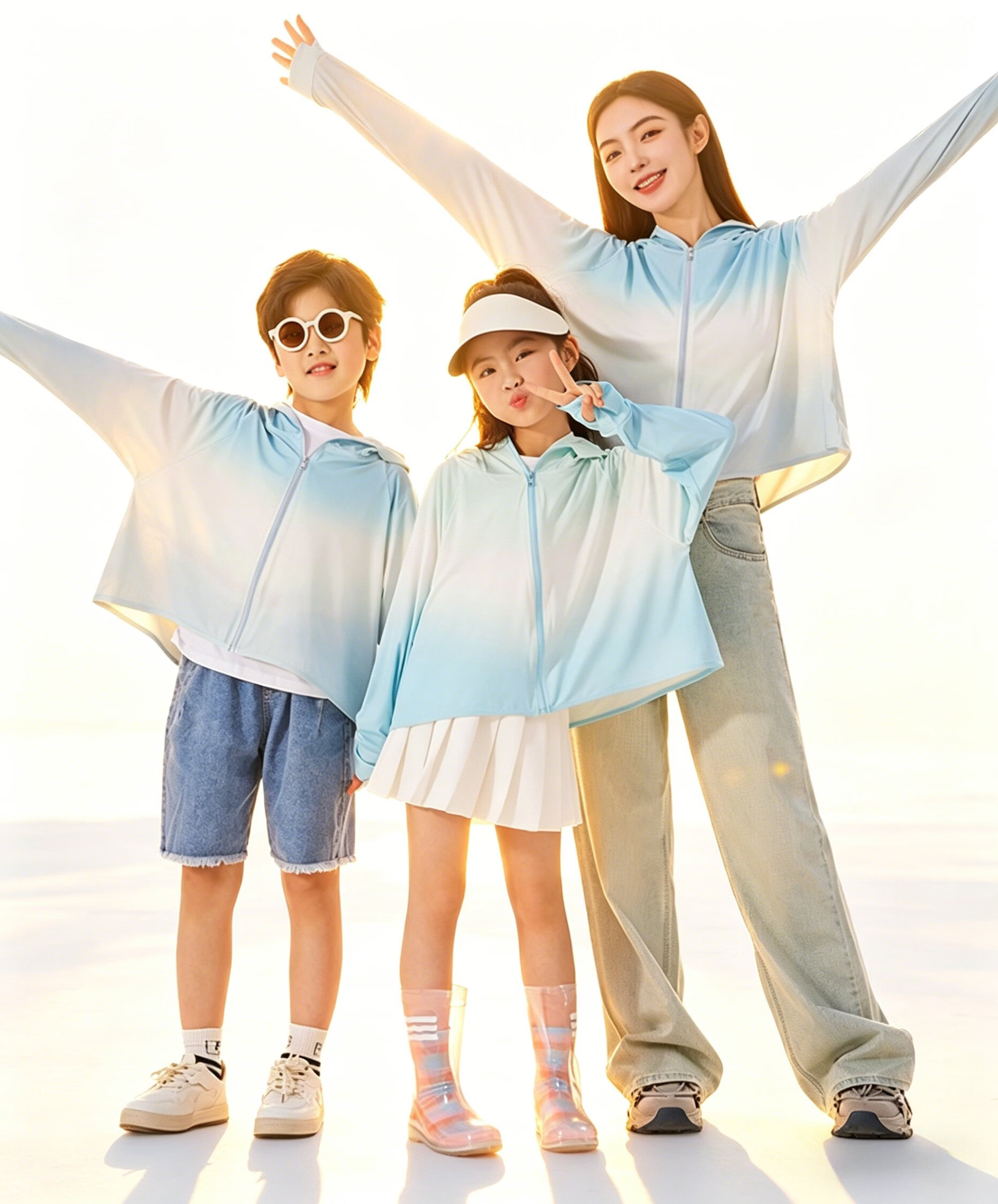 Basic House Kids Boys Girls Gradient Ice Silk Sun Protection Jacket Summer 2026 New Thin UV Protection Coat 21
