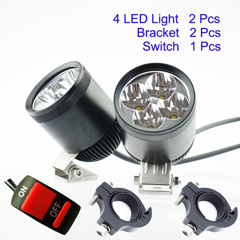 

Huiermeimi, Motorcycle Headlight 12V 40W 4800LM U2 LED Chip High Brightness противотуманная фара