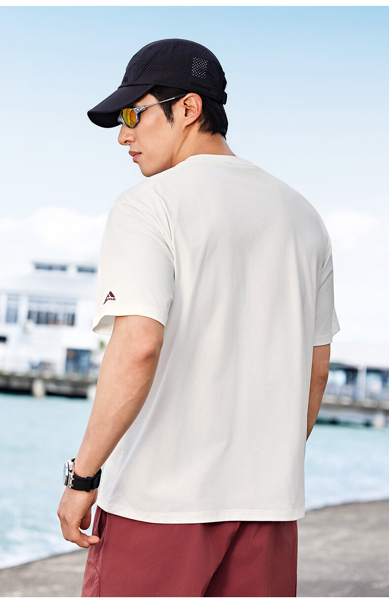 Kolumb Outdoor T-Shirt Summer Sun Protection Quick-Dry Moisture-Wicking Commuting Couple Running Fitness Short Sleeve Cloud Dance White 2XL 13