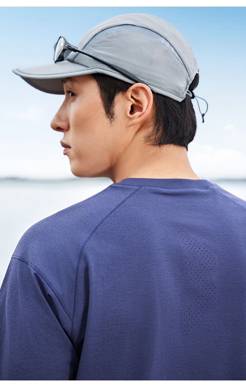 Kolumb Short Sleeve T-Shirt Summer Moisture-Wicking Quick-Dry Cloud-Feel Sorona Sun Protection Outdoor Half Sleeve Stardust Blue L(175) 15