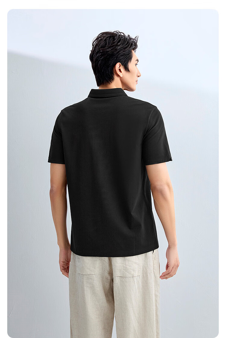 HLA Hailan Home Men's Polo Shirt 26 Light Business Soft Pique Cool Short Sleeve Summer 15