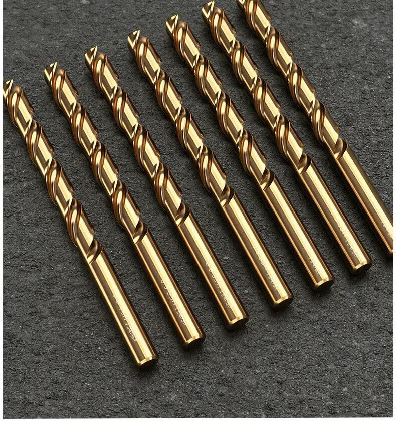 Deli 43 Twist Drill Industrial Grade Round Shank High Hardness Fast Drilling Stainless Steel Aluminum Alloy [3.2mm] 10 Pieces 21