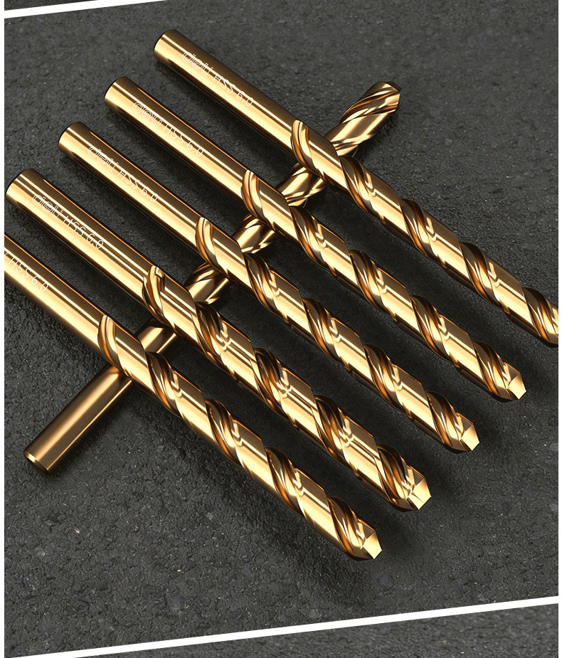 Deli 43 Twist Drill Industrial Grade Round Shank High Hardness Fast Drilling Stainless Steel Aluminum Alloy [14mm] 5 Pieces 23