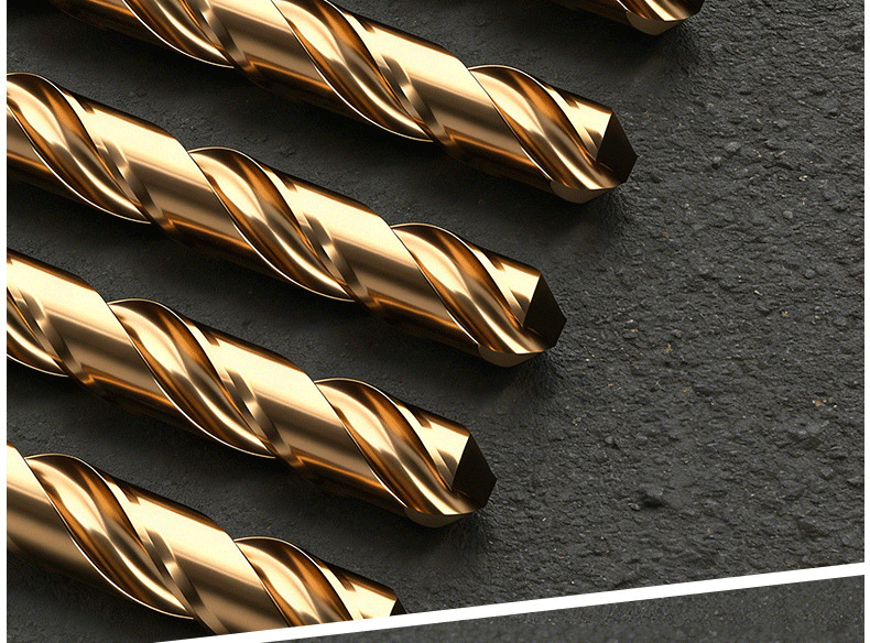 Deli 43 Twist Drill Industrial Grade Round Shank High Hardness Fast Drilling Stainless Steel Aluminum Alloy [14mm] 5 Pieces 22