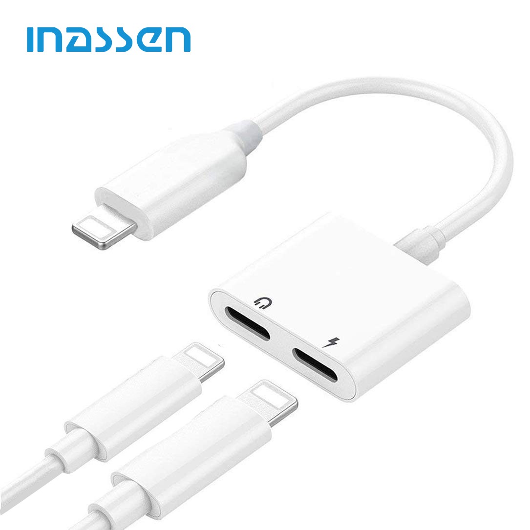 

iNassen White, Lightning Jack Adapte iPhone X 10 iPhone 8 8Plus iPhone 7 7Plus