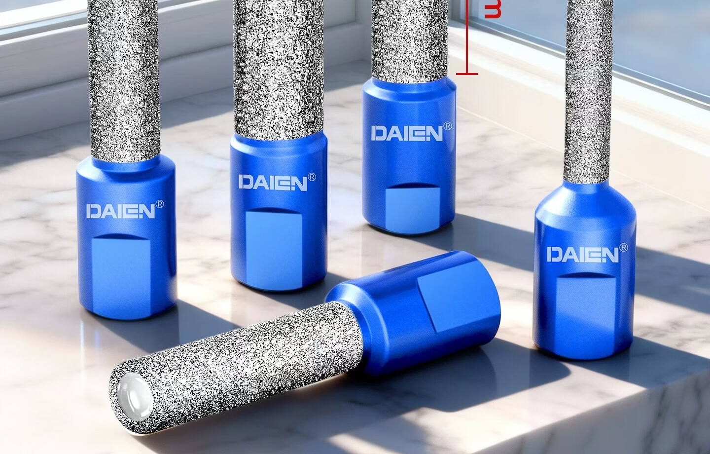 DAIEN Tile Drill Bit Dry Drilling No Chipping Angle Grinder Marble Tile Glass Hole Saw 8mm 14
