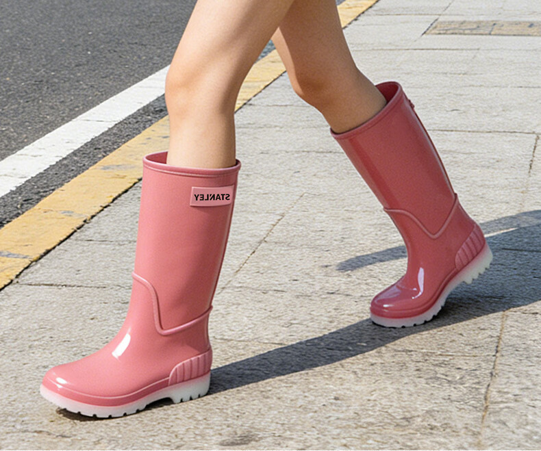STANLEY Men's High-Cut Rain Boots Non-Slip Wear-Resistant Waterproof Lightweight Comfortable Breathable Fashion High-Cut Rain Boots Size 44 6