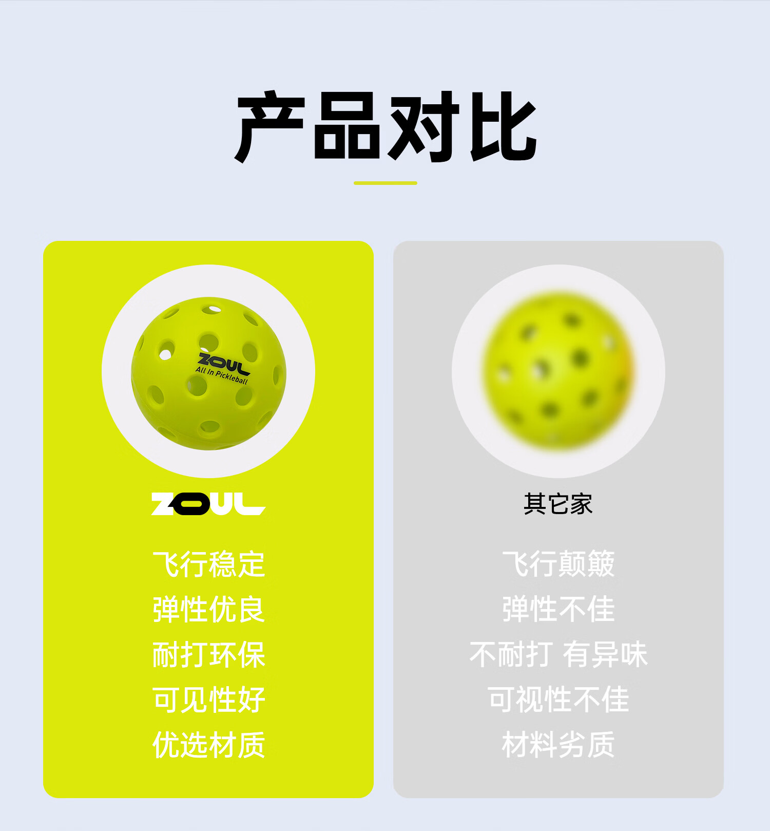 ZOUL6个装/12个装/20个装匹克球球馆专用专业级训练球26/40孔室内室外 专业训练球绿色【6个装】 商品详情图 4