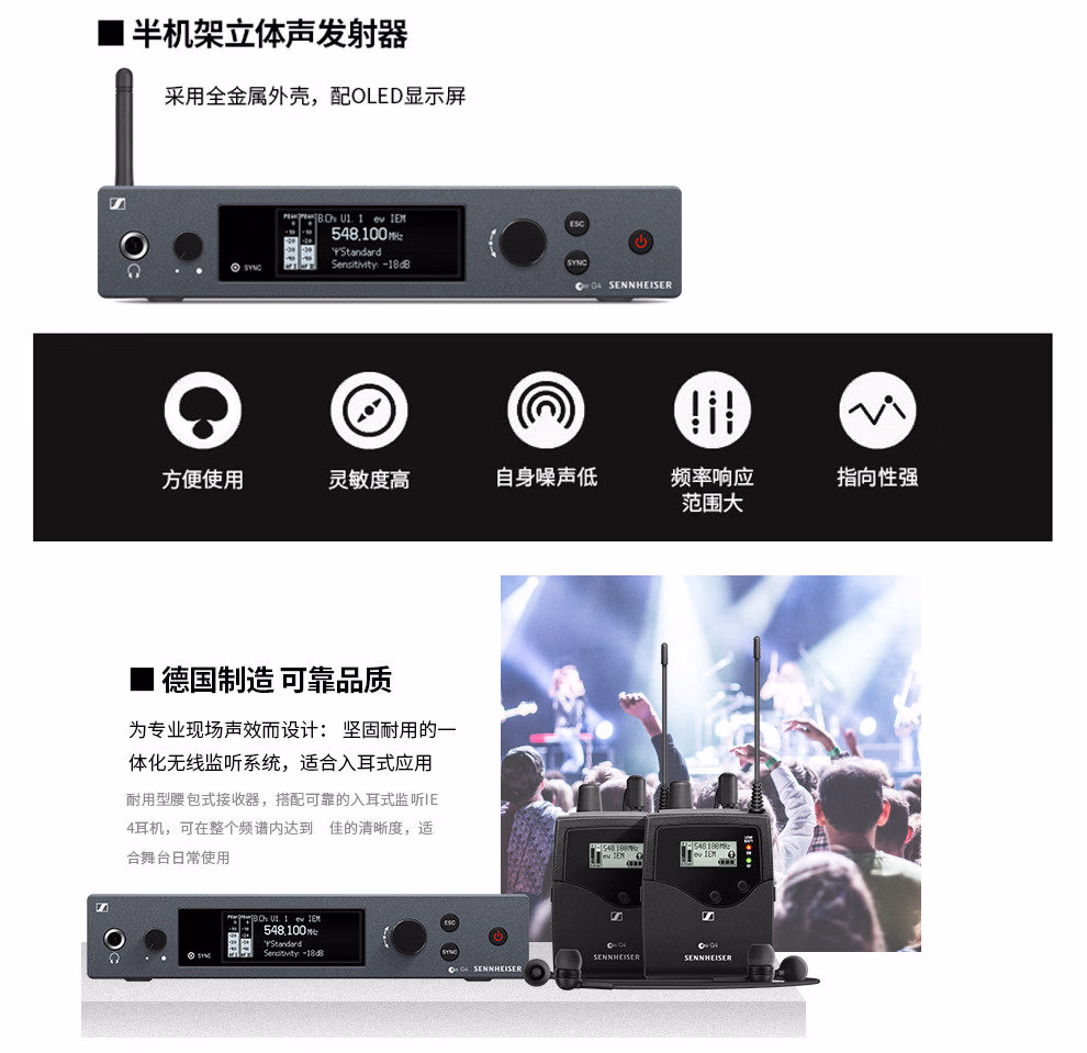 森海塞尔（SENNHEISER）EW IEM G4-TWIN插图2
