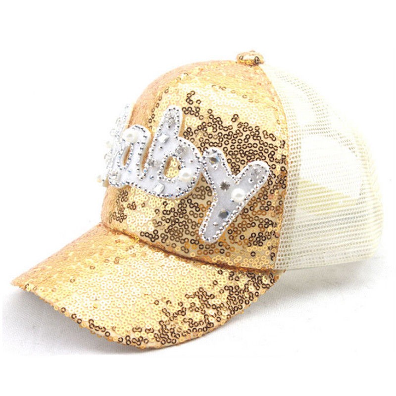 

Meihuid Yellow, шляпа sequin cap ребенок унисекс мода бейсбол лето прохладно