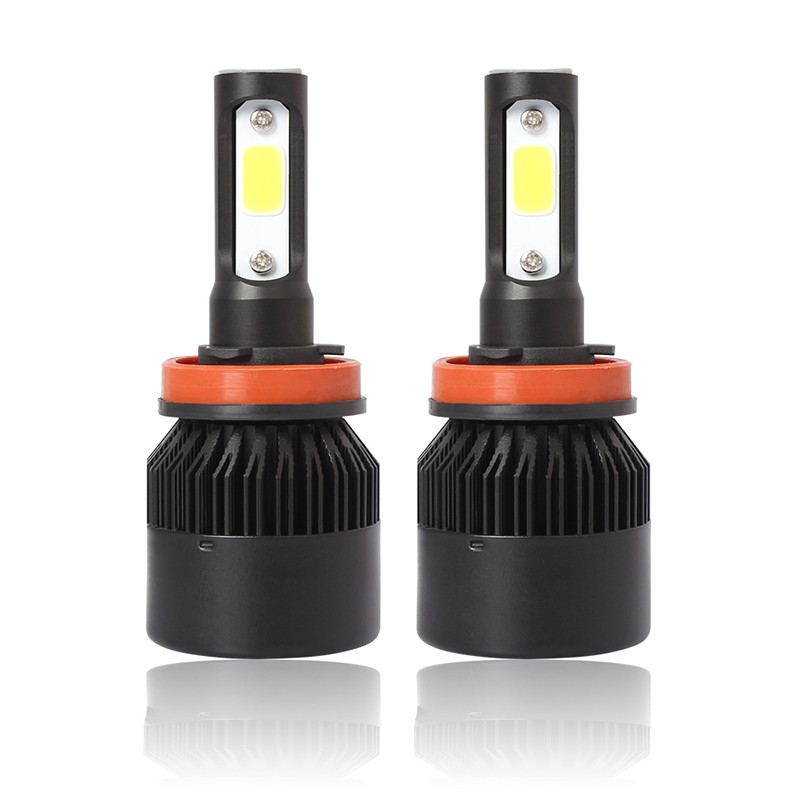 

LUTU Black H11, H11 S2B 2Pcs Автомобильная светодиодная лампа 6000k 36W