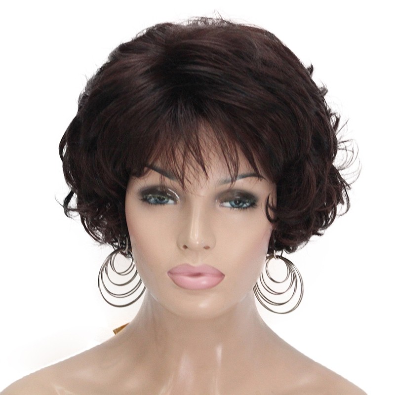 

StrongBeauty 33-22 короткий, короткие природные черный парики короткие темно - русыми ombre парики с боковыми