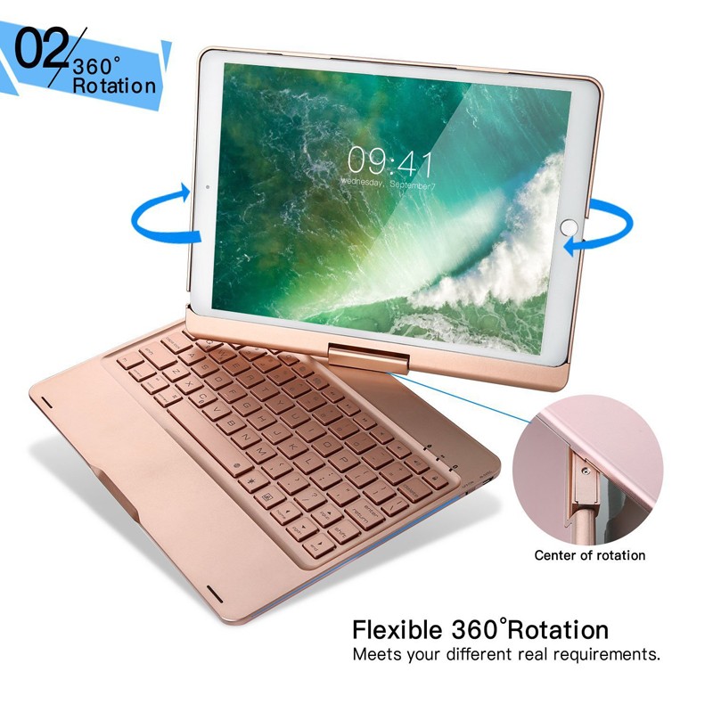 

louis will Gold 105 "iPad Pro QWERTY клавиатура, Клавиатура Ipad