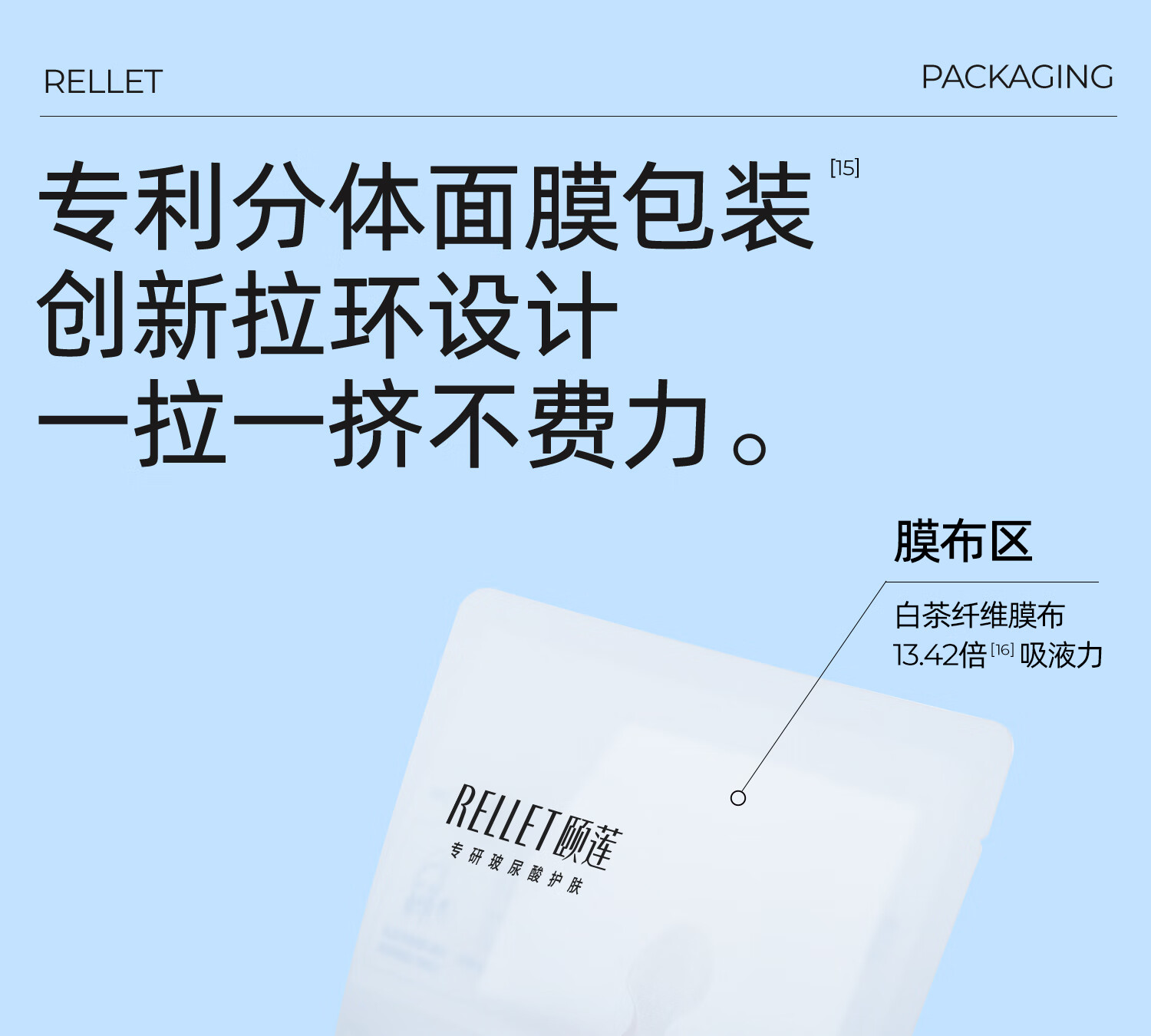 颐莲玻尿酸原液修护面膜28g*10片 补水保湿修护 3盒装