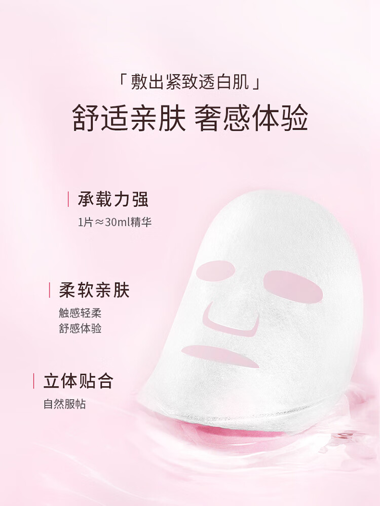 屈臣氏（Watsons）【屈臣氏】classic燕窝补水保湿水润白皙润白面膜女全新升级 沁润虫草紧颜面膜 6片