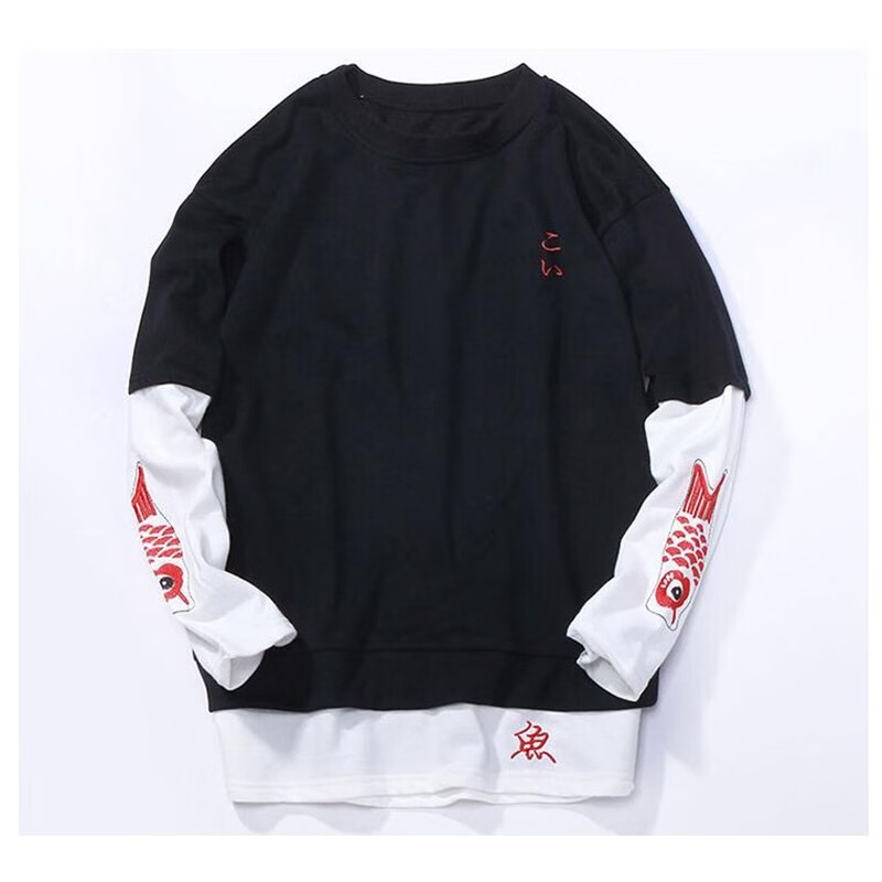 

MZGM Черный цвет  номер, Hip-hop личности китайский стиль свитер