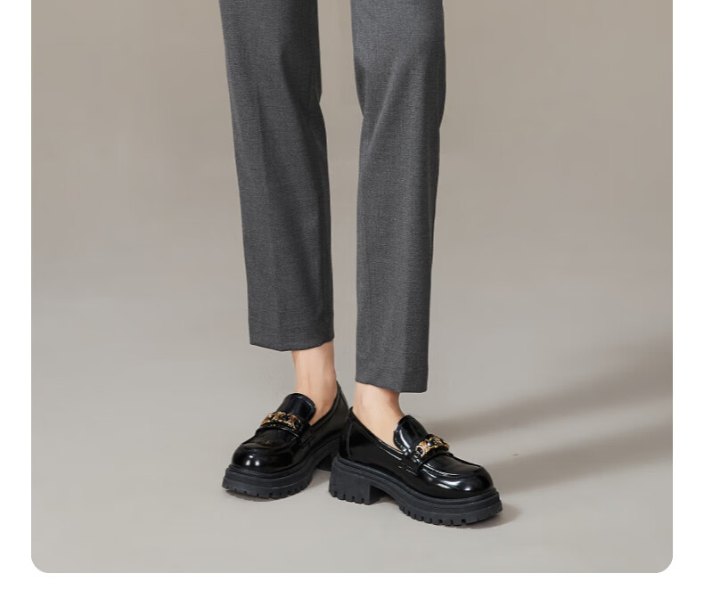 ESE-Y Spring New Nine-Point Gray Casual Pants for Women, TR Color-Spun High-Waist Cigarette Version Straight-Leg Trousers, Black, Size 27 13