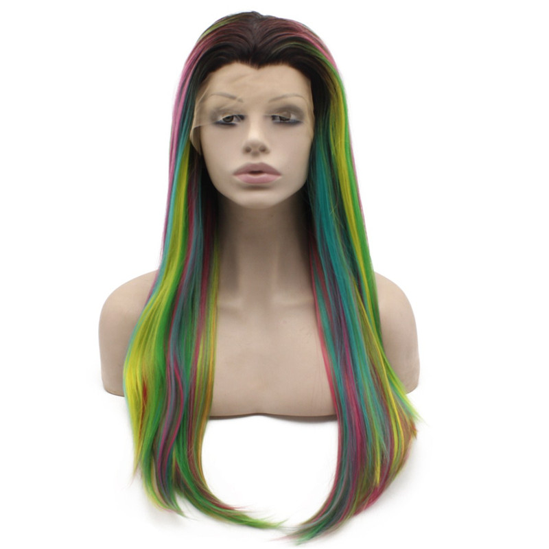 

iwona 24 inches, ombre wig green