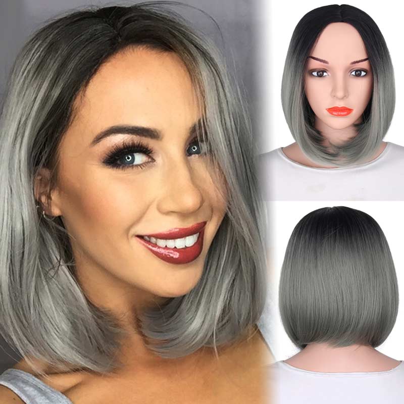 

AISI HAIR Grey 12 inches, тень парик