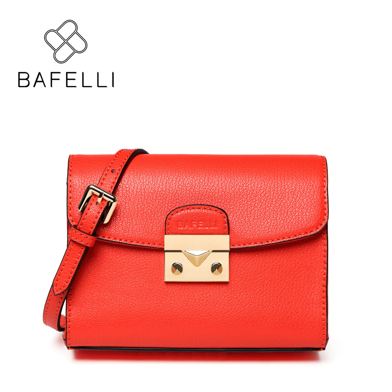 

BAFELLI Red, Сплит кожаный лоскут женщин сумка