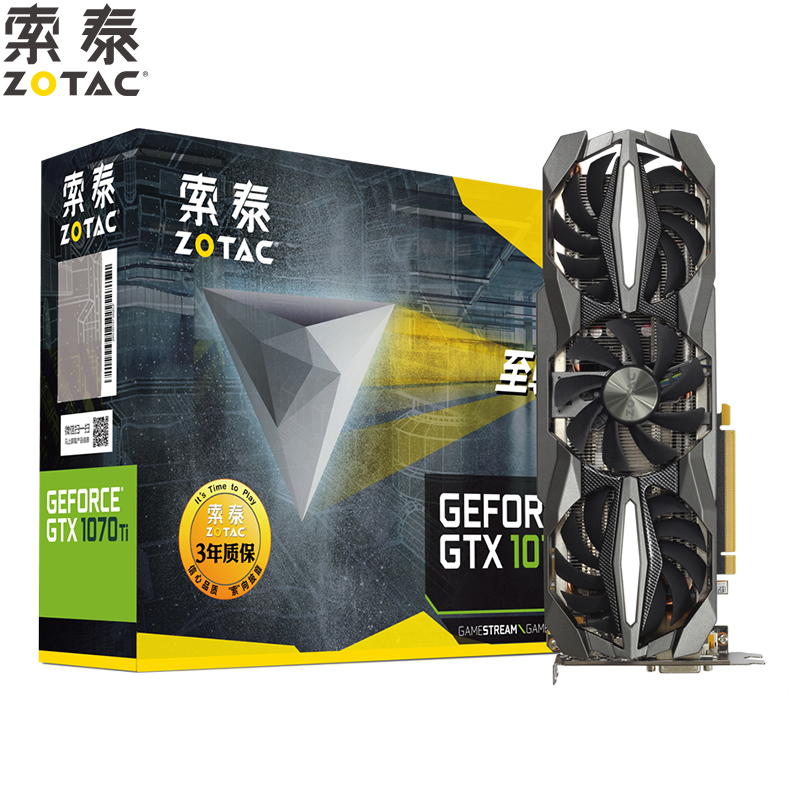 

JD Коллекция GTX1070Ti-8GD5 1607-1683 МГц 8 ГБ 8008 МГц 256-бит GDDR5 Серия PLUS, ZOTAC