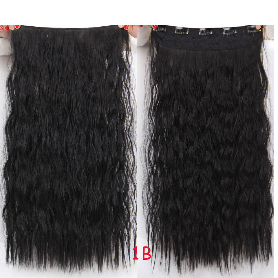 

AISI HAIR 1B 22 inches, клип в наращивании волос