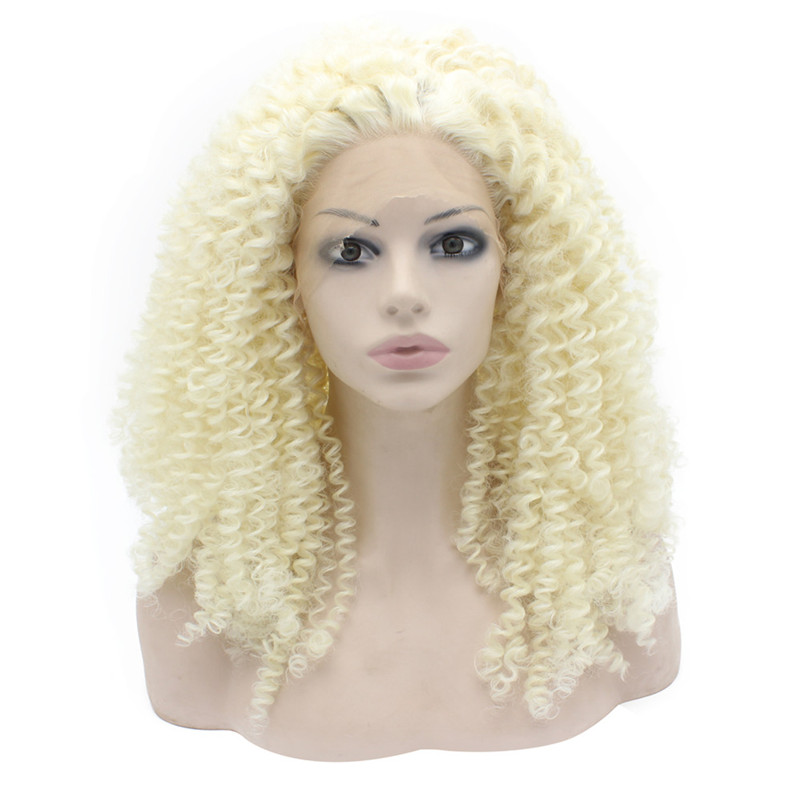 

iwona 20 дюймов, light blonde wig curly