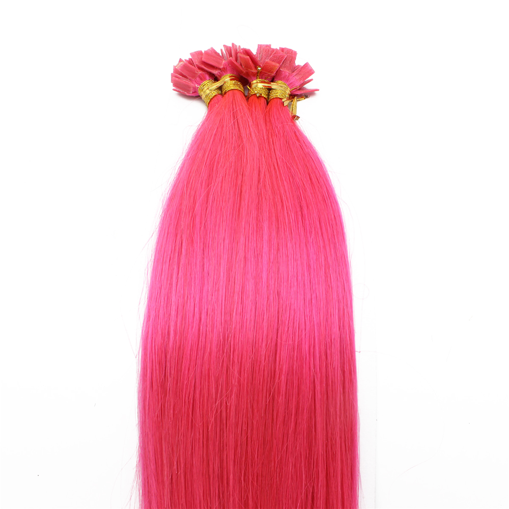 

iwona Pink 18 inches, flat tip hair extensions