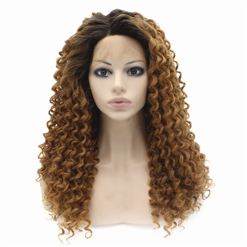 

iwona 20 дюймов, ombre blonde wig curly