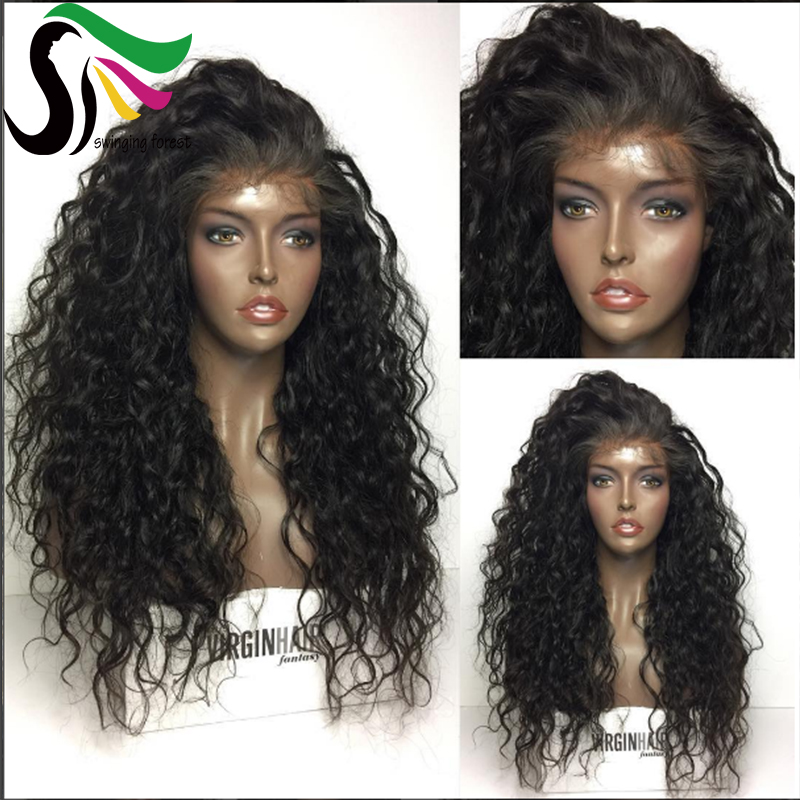 

swingingforest Natural Color 14 inches, glueless full lace wigs