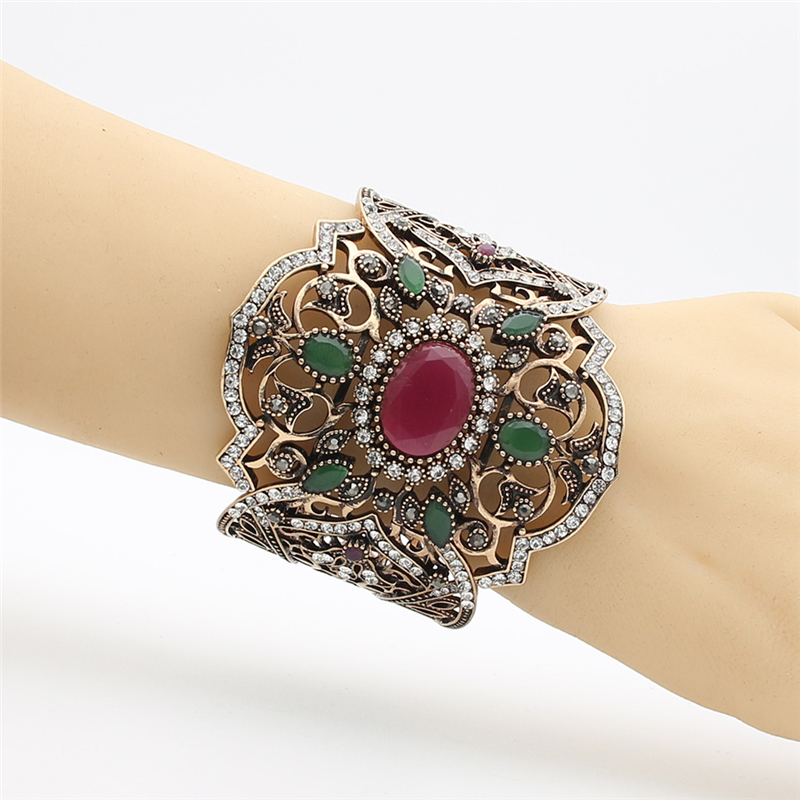 

SUNSPICE MS Red, Полый цветок Vintage Bangle