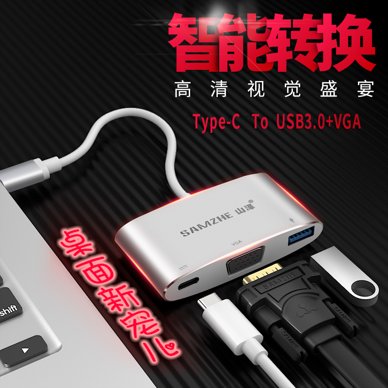 

JD Коллекция Тип-с трансфицировали зарядки порт USB30 VGA дефолт, joycollection