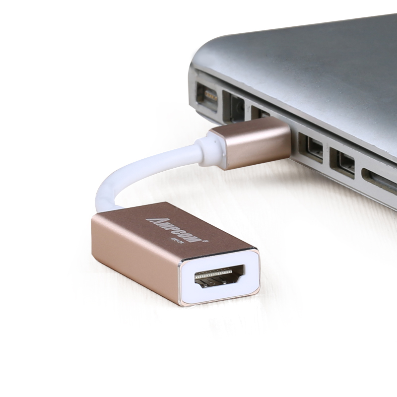 

JD Коллекция 4K × 2K от DP до HDMI Золото оболочка из алюминиевого сплава