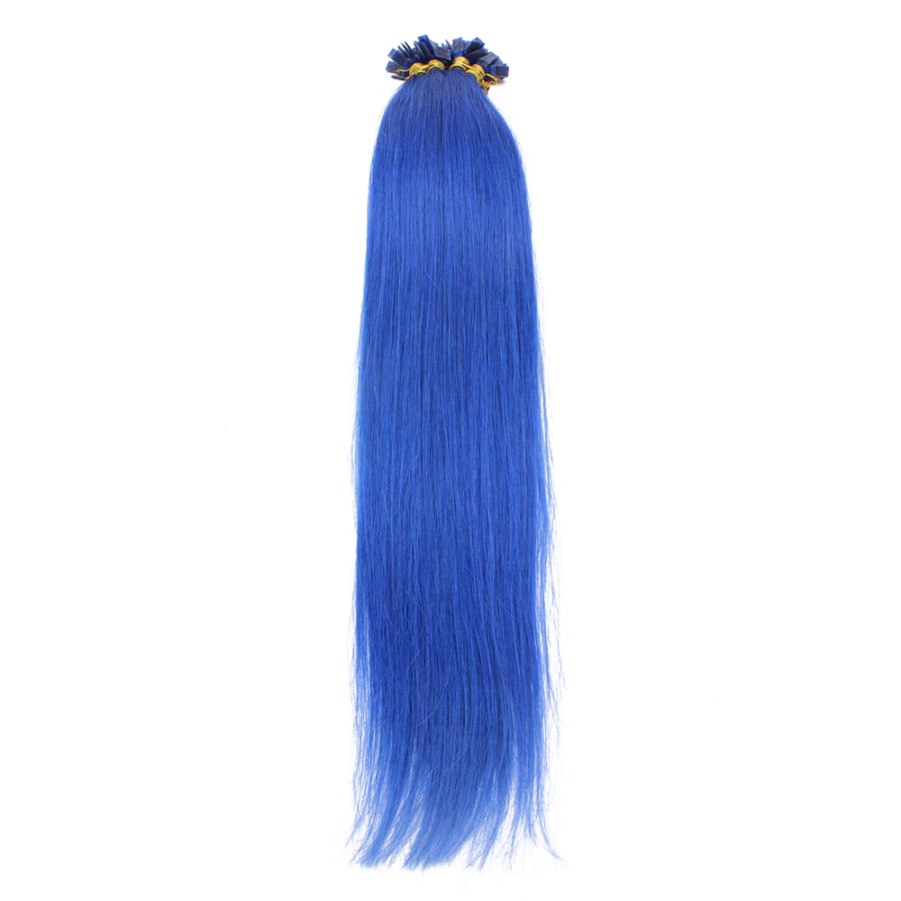 

iwona Blue 22 inches, flat tip hair extensions