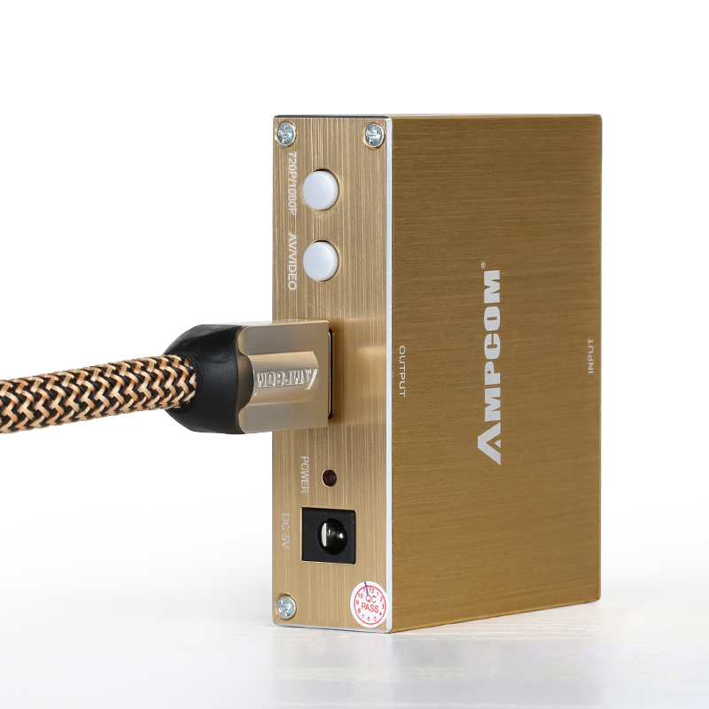 

JD Коллекция 3RCA Fiber to HDMI Золото оболочка из алюминиевого сплава