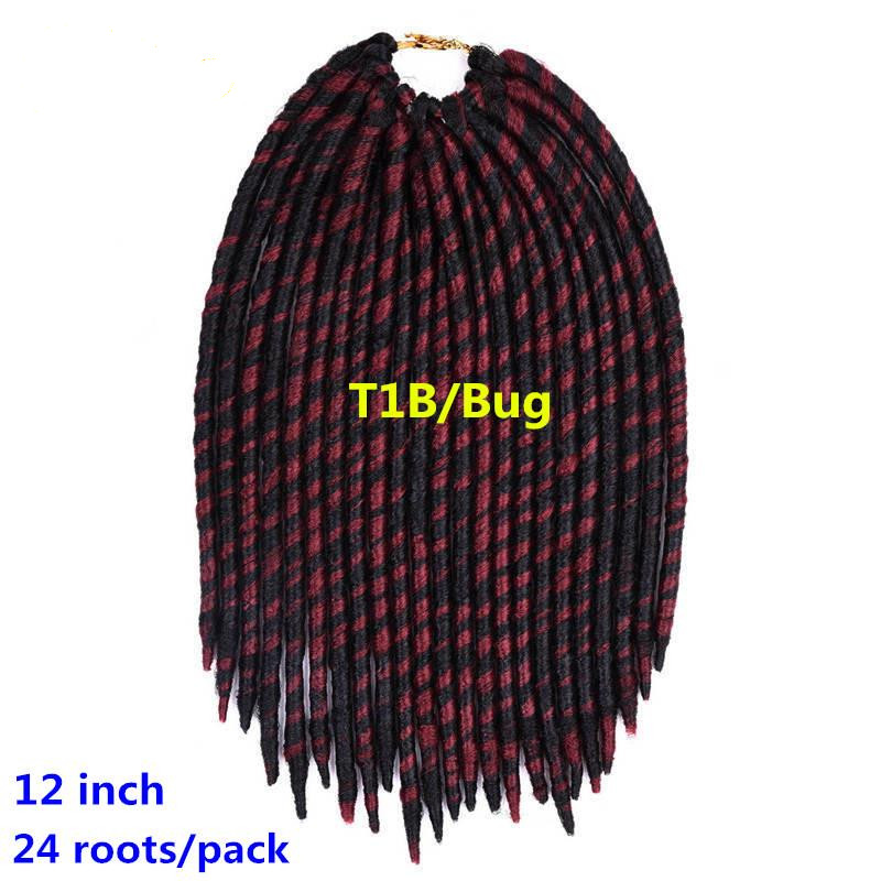 

SAMBRAID T1BBurgundy 12 inches, Synthetic Braiding Hair
