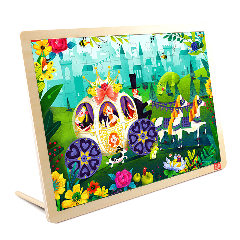 

TOI In the Forest48PCS, Wooden Jigsaw Puzzle with Storage tray