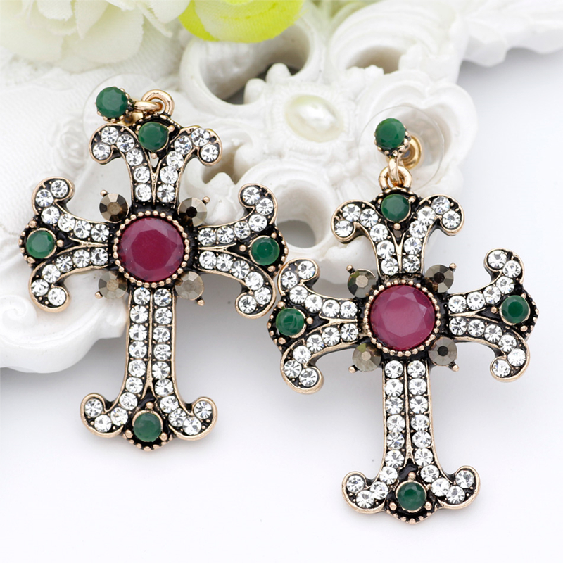 

SUNSPICE MS Red, Ювелирные изделия из смолы Vintage Cross Dagle