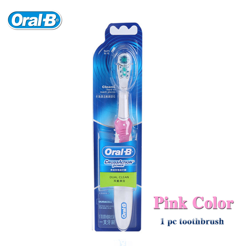 

P&G Розовый, Oral B Cross Action электрическая зубная щетка