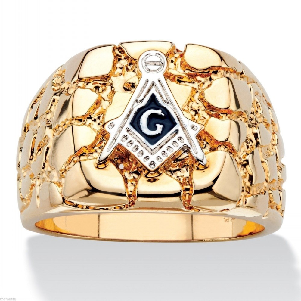 

CHLXL Золотой 14, Masonic Memorial religious Party ring