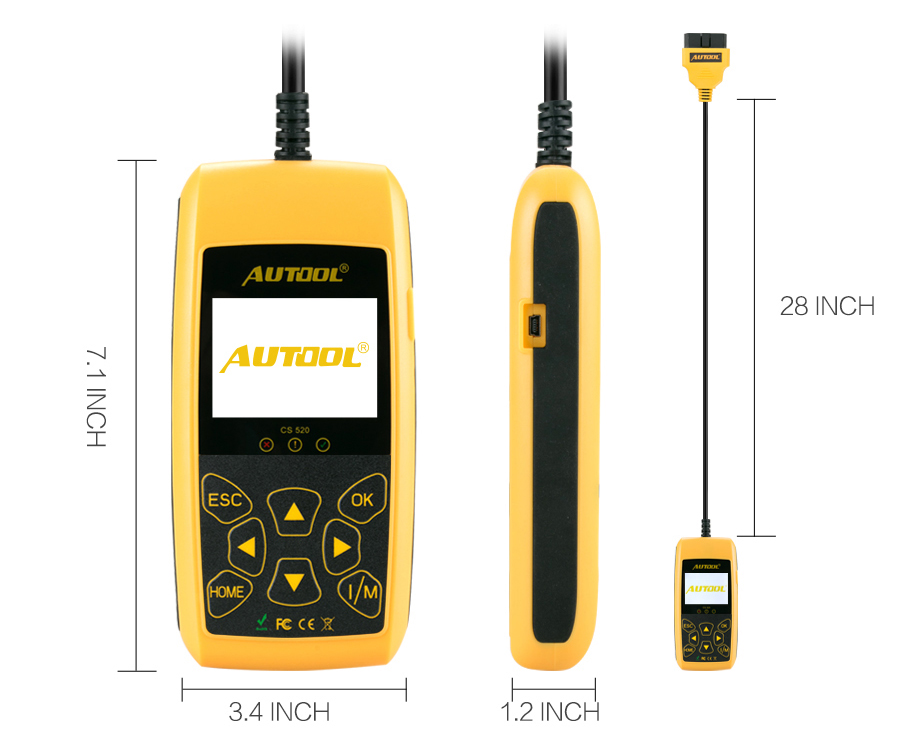 

AUTOOL Общепринятые, Читатель кодов