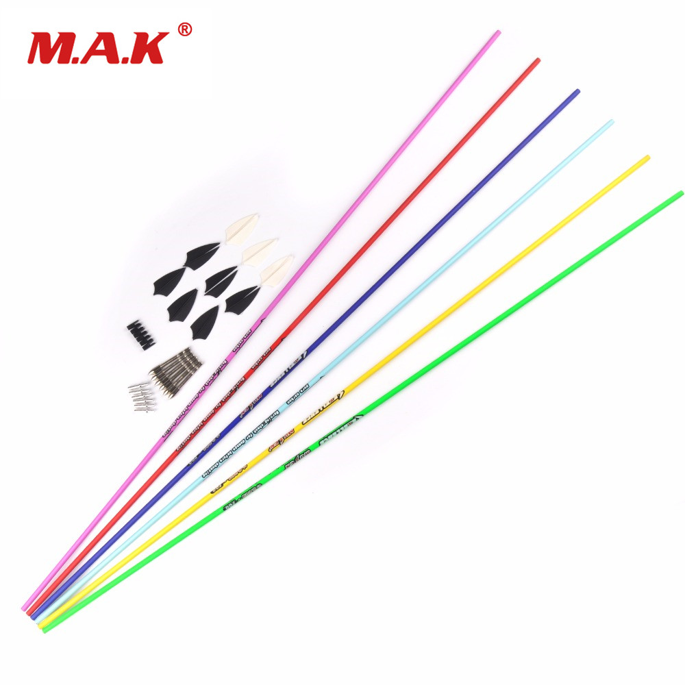 

MAK, 6 шт Spine 700 Pure Carbon Arrow Set 31 дюймов