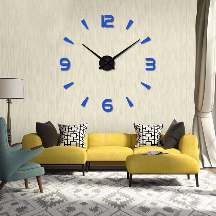 фото Часы настенные часы настенные часы электронные электронные настенные декоративны suwumu синий цвет