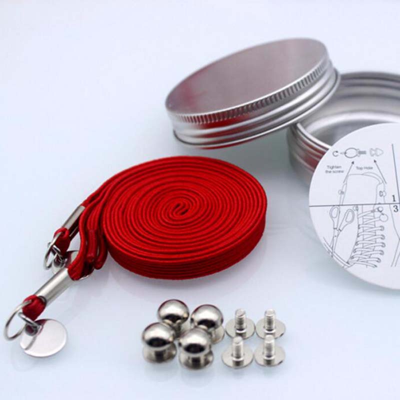 

JUPHAIR Red, Lazy Not Tie Shoelaces Metal Fashion Простые и удобные кружева