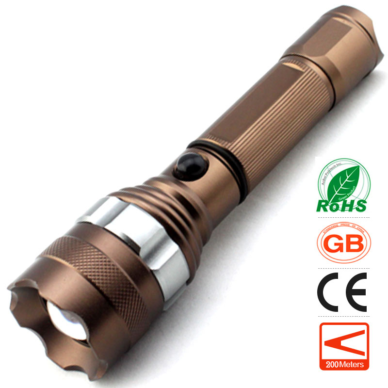 

lomon Коричневый 200m-500m, Zoom LED Flashlight