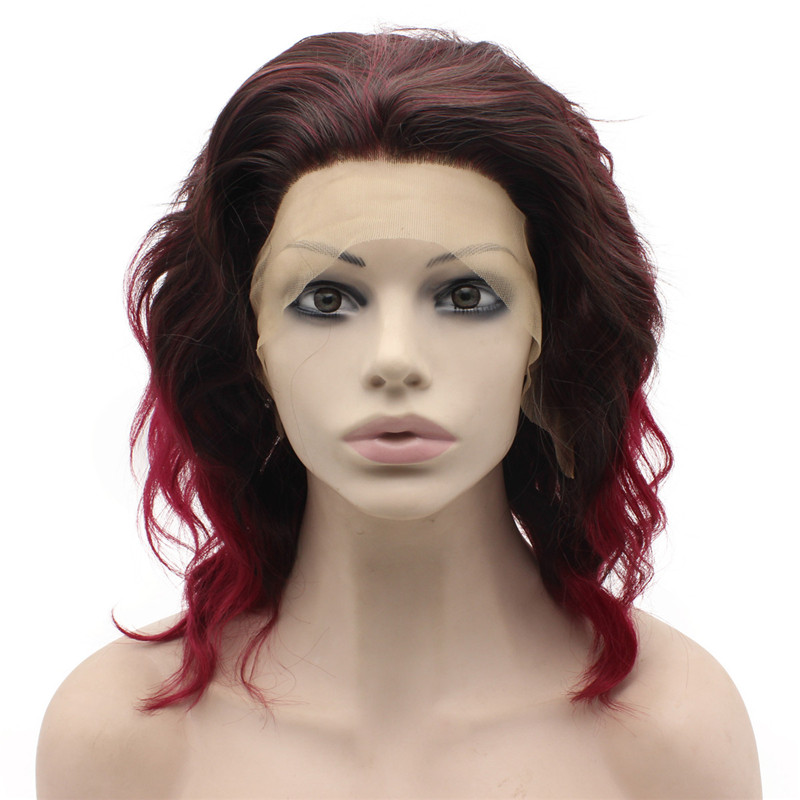 

iwona, lace front brown wig medium